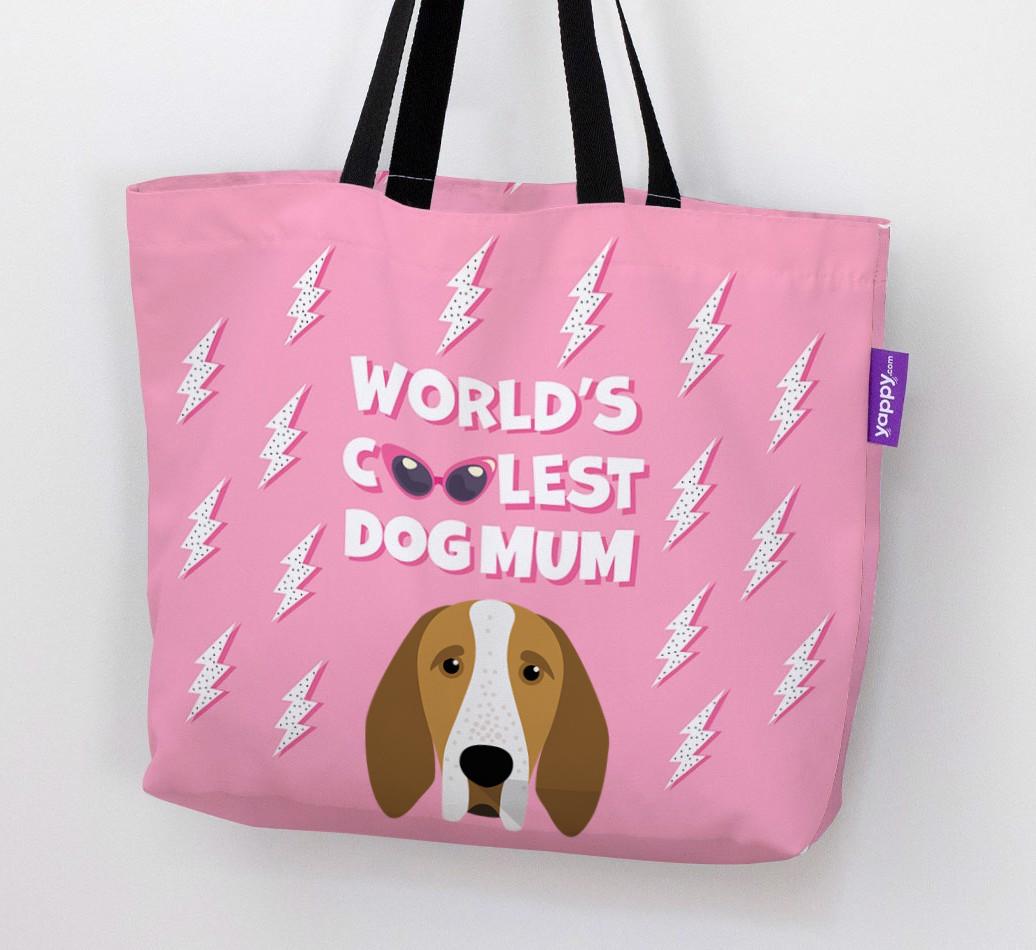 World's Coolest Dog Mum: Personalised {breedFullName} Canvas Bag