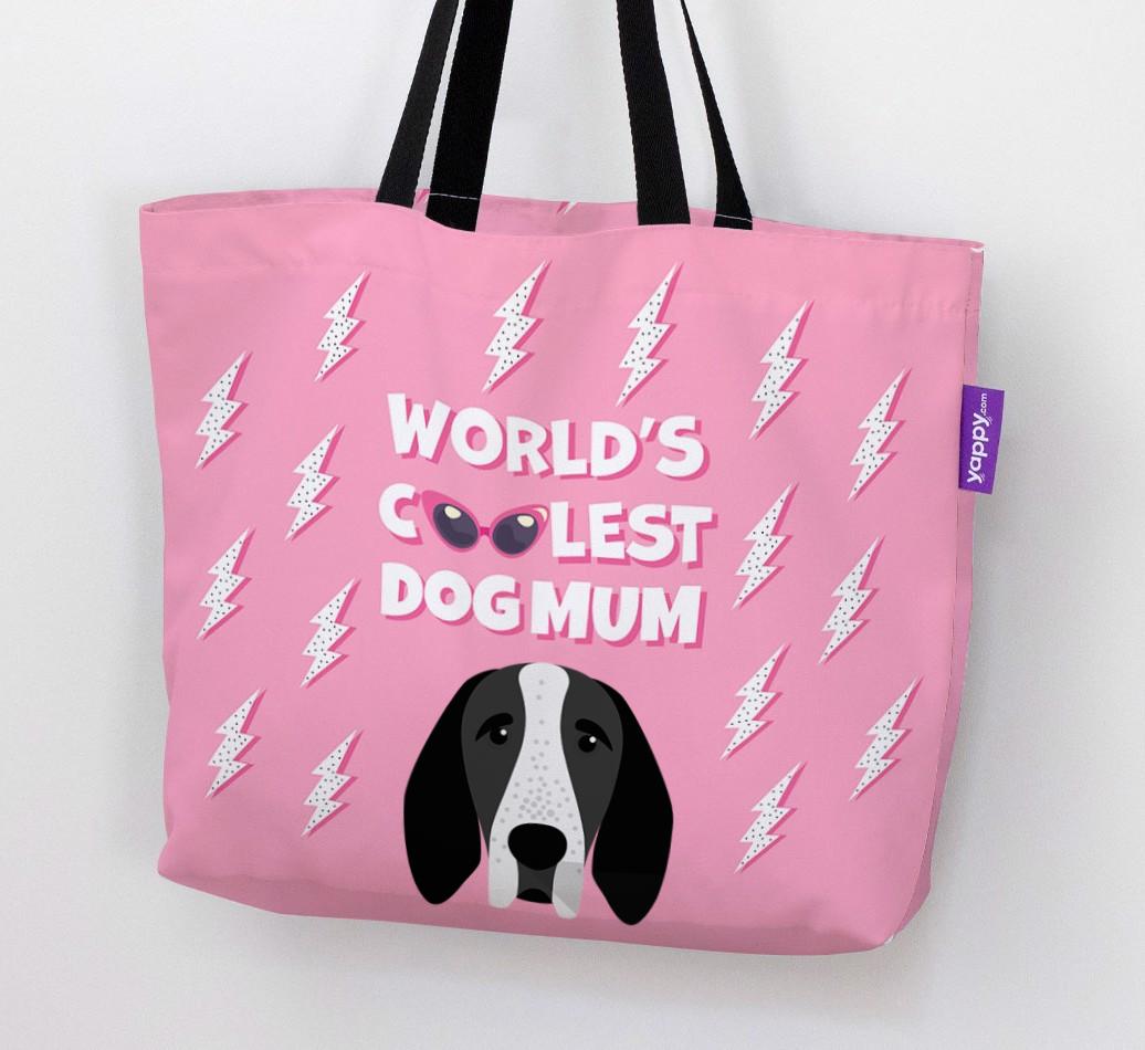 World's Coolest Dog Mum: Personalised {breedFullName} Canvas Bag