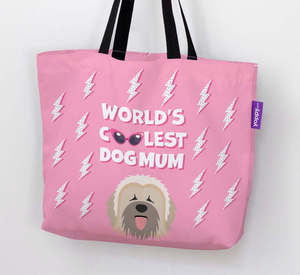 World's Coolest Dog Mum: Personalised {breedFullName} Canvas Bag