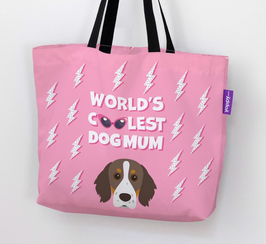 World's Coolest Dog Mum: Personalised {breedFullName} Canvas Bag