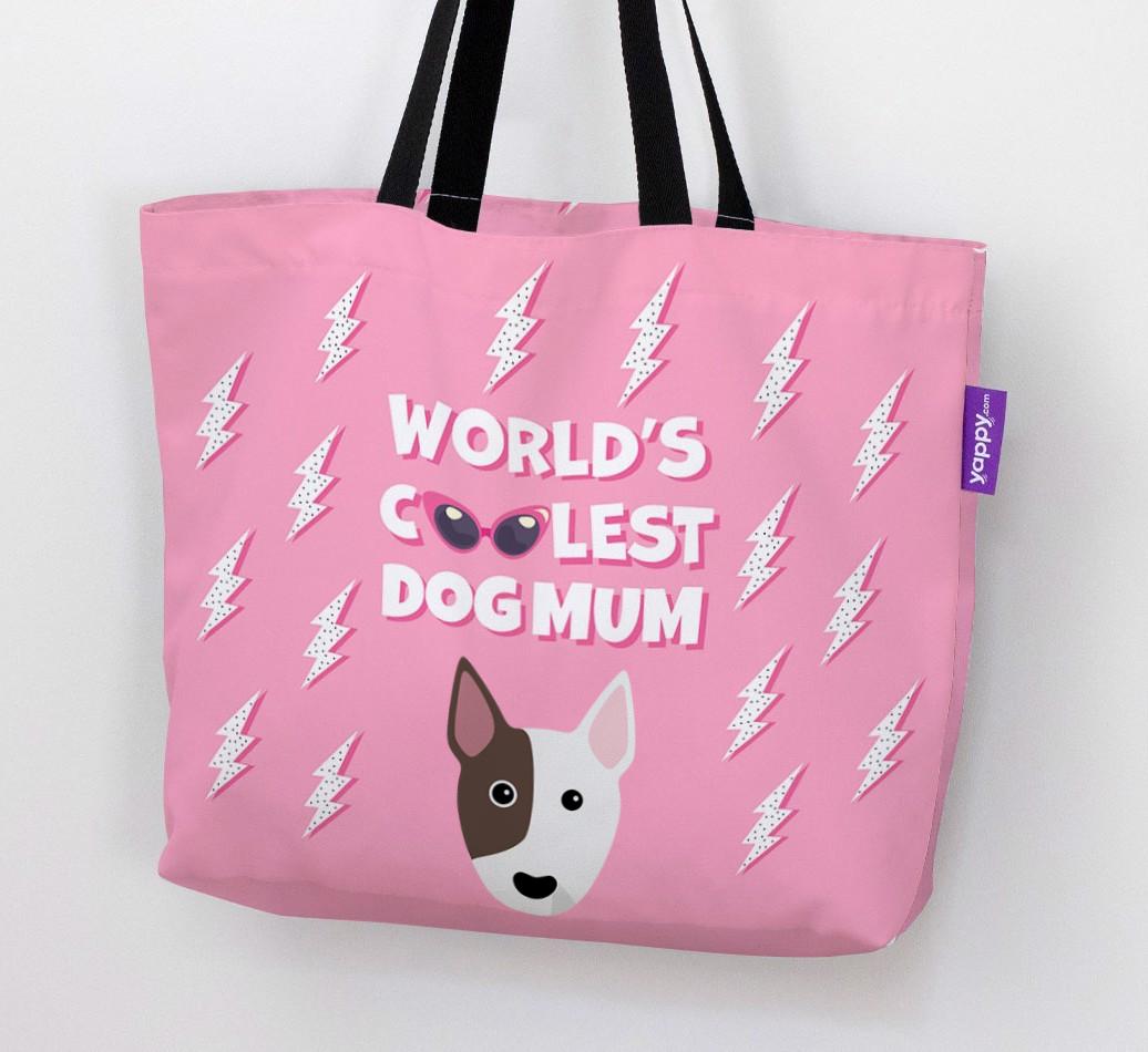 World's Coolest Dog Mum: Personalised {breedFullName} Canvas Bag