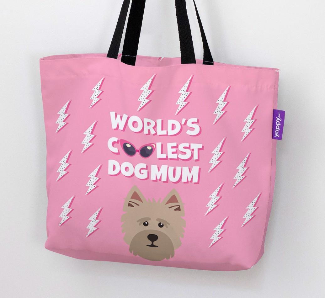 World's Coolest Dog Mum: Personalised {breedFullName} Canvas Bag