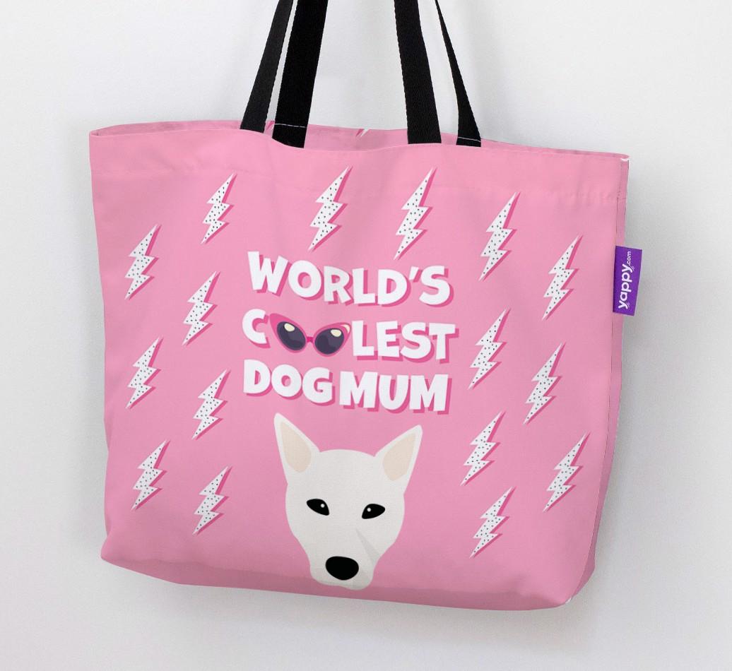 World's Coolest Dog Mum: Personalised {breedFullName} Canvas Bag