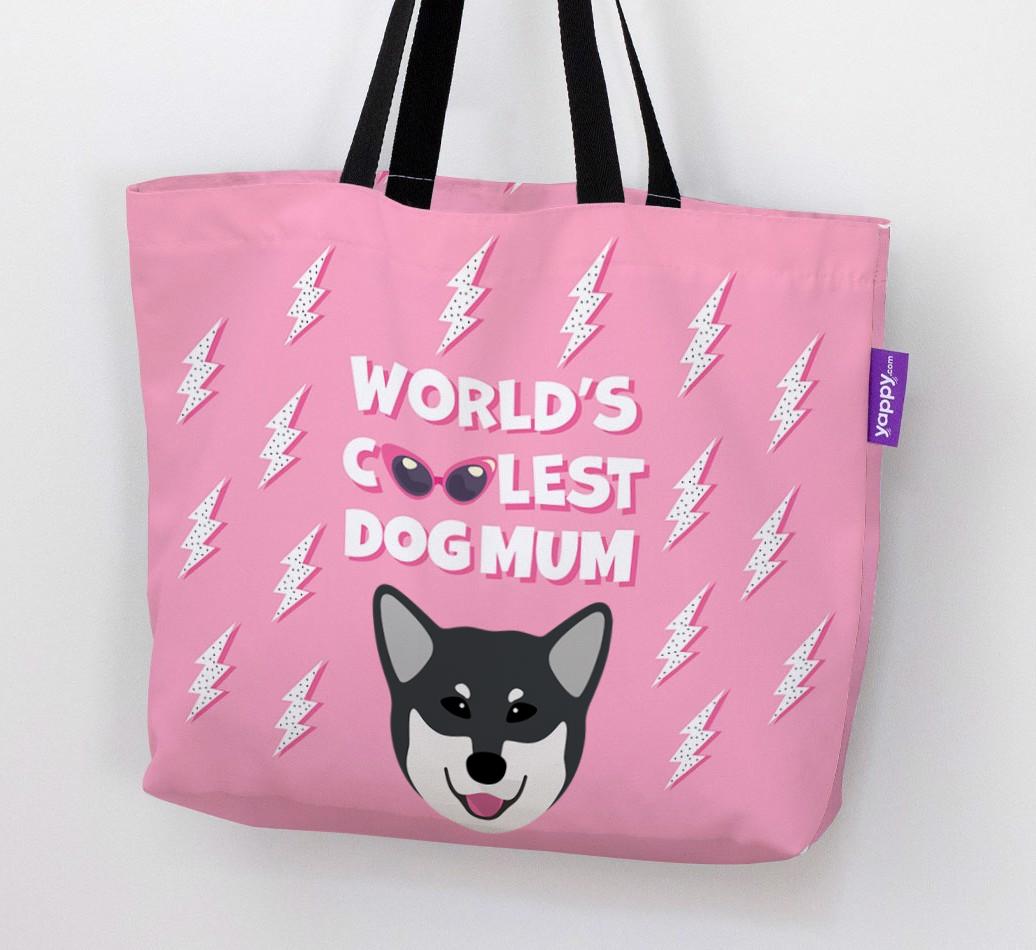 World's Coolest Dog Mum: Personalised {breedFullName} Canvas Bag