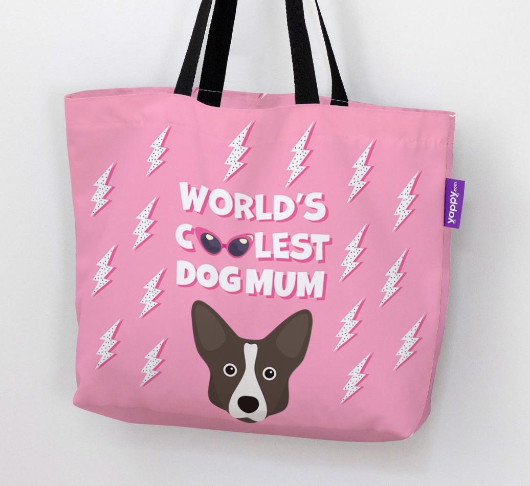 World's Coolest Dog Mum: Personalised {breedFullName} Canvas Bag