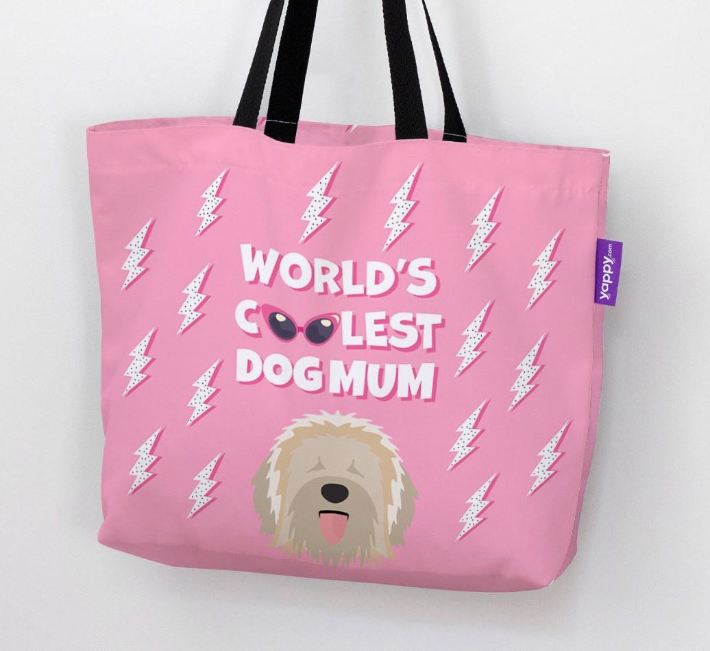 World's Coolest Dog Mum: Personalised {breedFullName} Canvas Bag