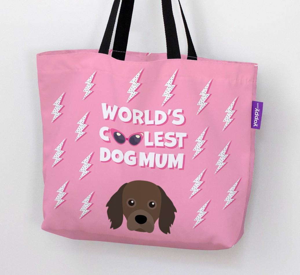 World's Coolest Dog Mum: Personalised {breedFullName} Canvas Bag