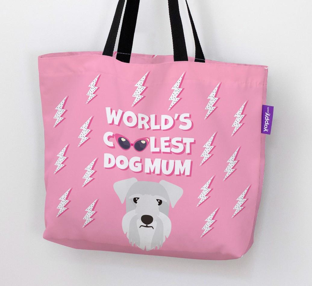 World's Coolest Dog Mum: Personalised {breedFullName} Canvas Bag