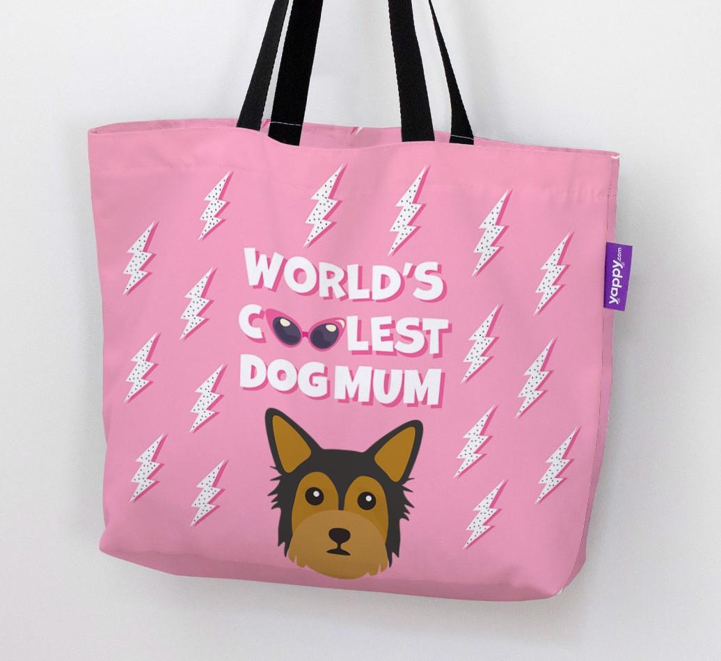 World's Coolest Dog Mum: Personalised {breedFullName} Canvas Bag