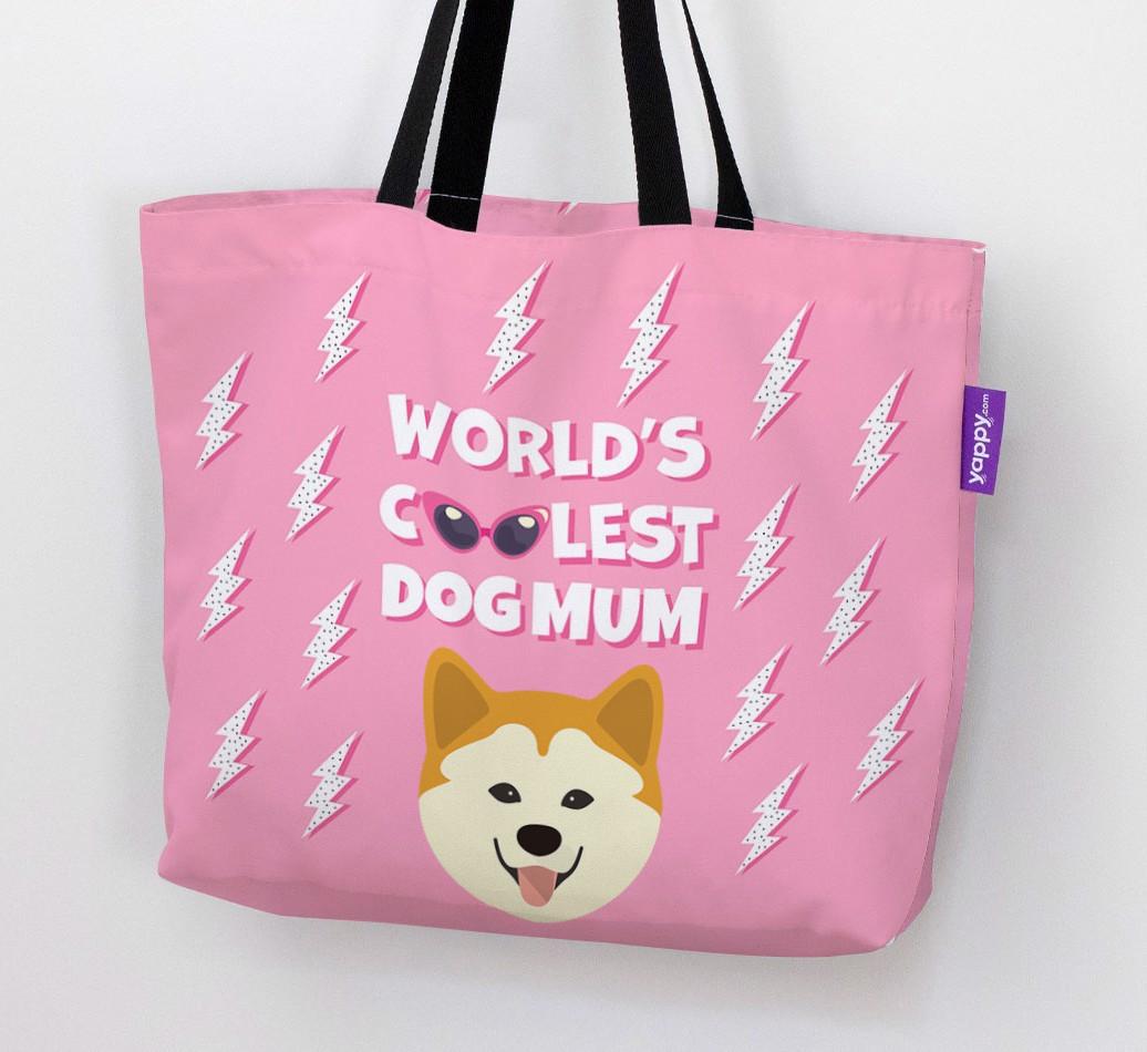 World's Coolest Dog Mum: Personalised {breedFullName} Canvas Bag