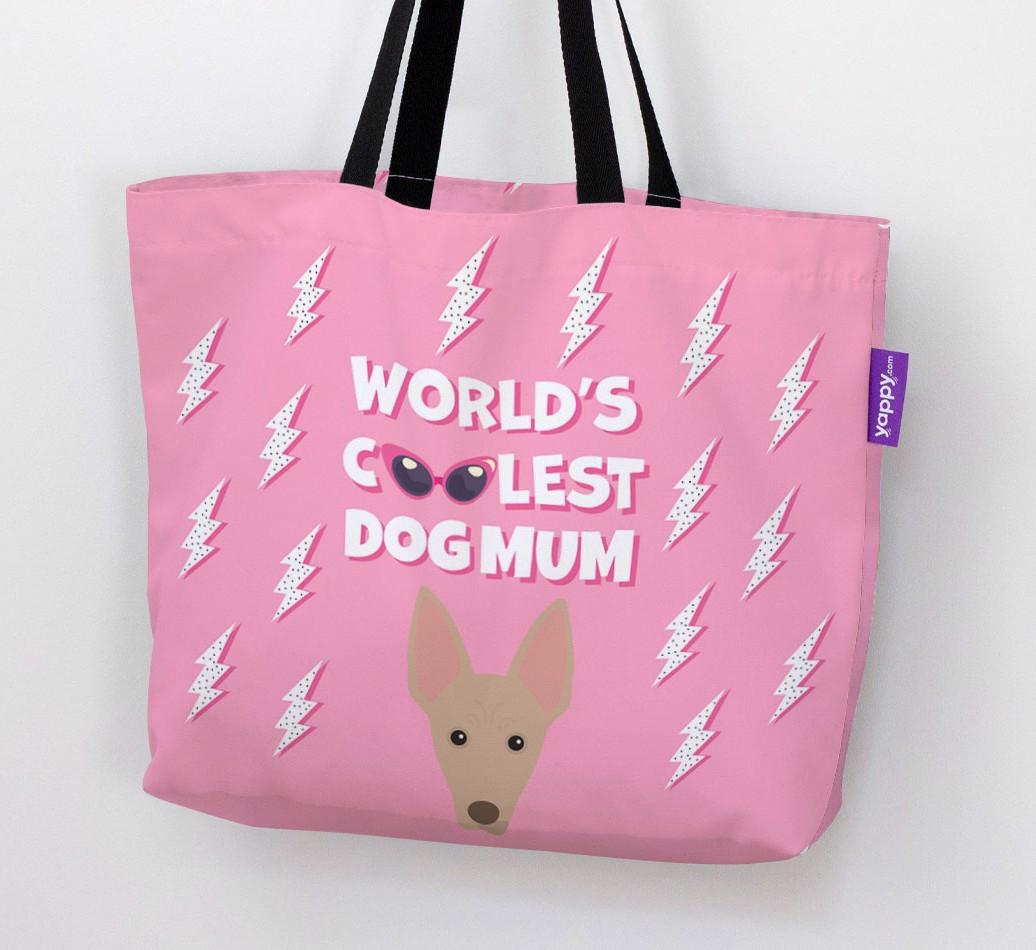 World's Coolest Dog Mum: Personalised {breedFullName} Canvas Bag