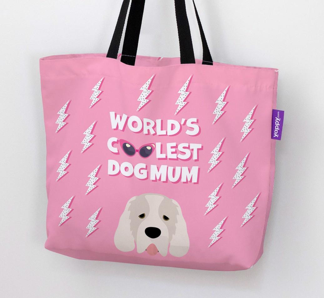 World's Coolest Dog Mum: Personalised {breedFullName} Canvas Bag