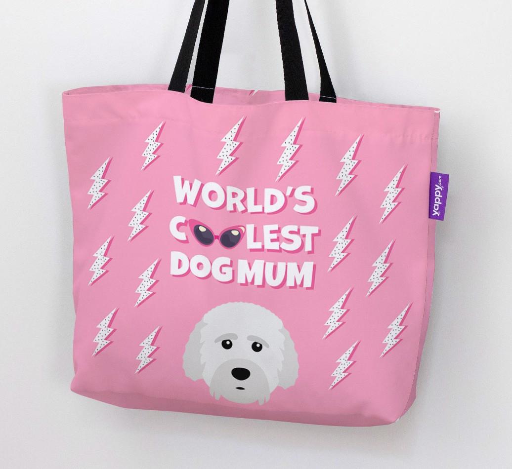 World's Coolest Dog Mum: Personalised {breedFullName} Canvas Bag