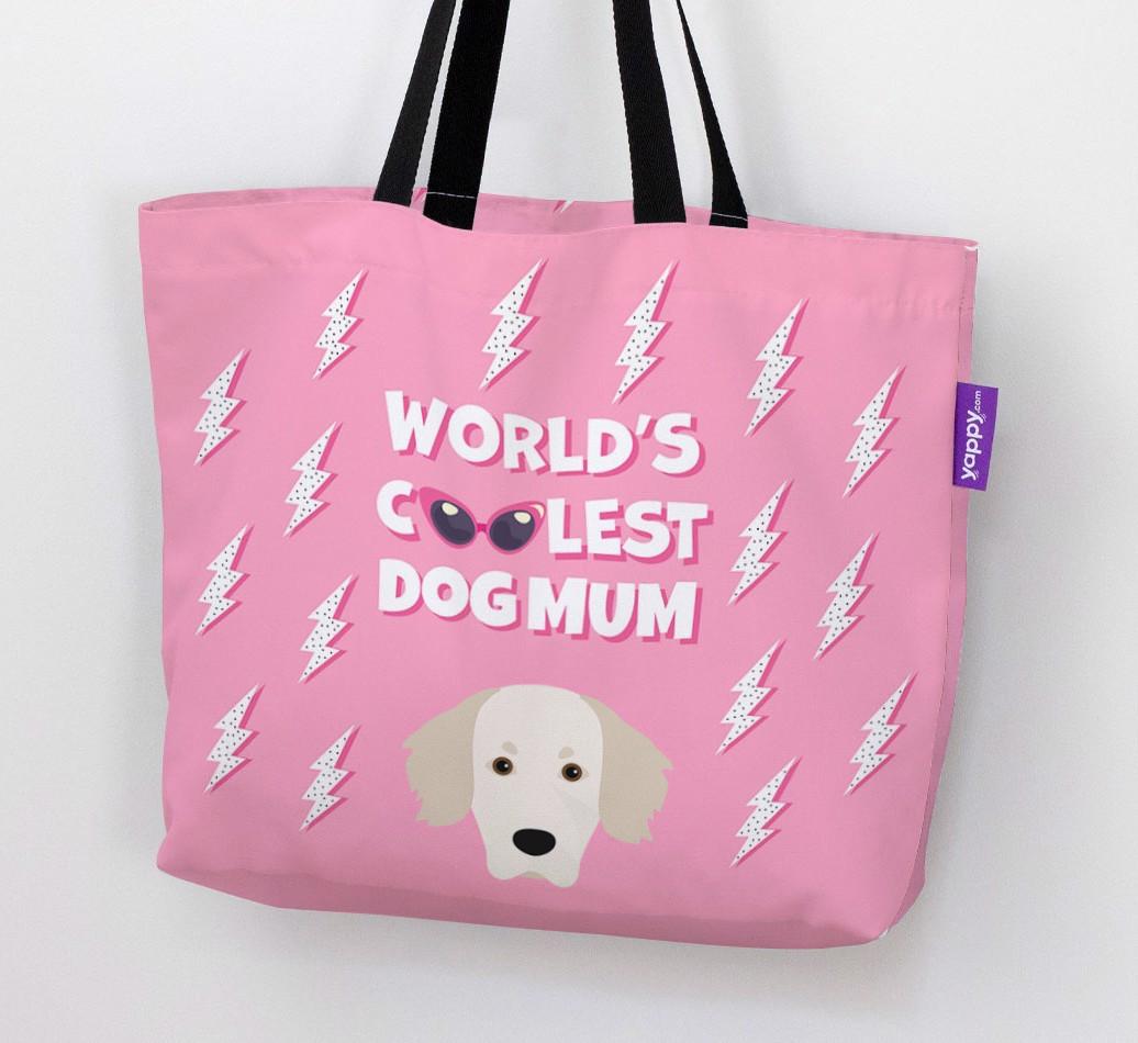 World's Coolest Dog Mum: Personalised {breedFullName} Canvas Bag