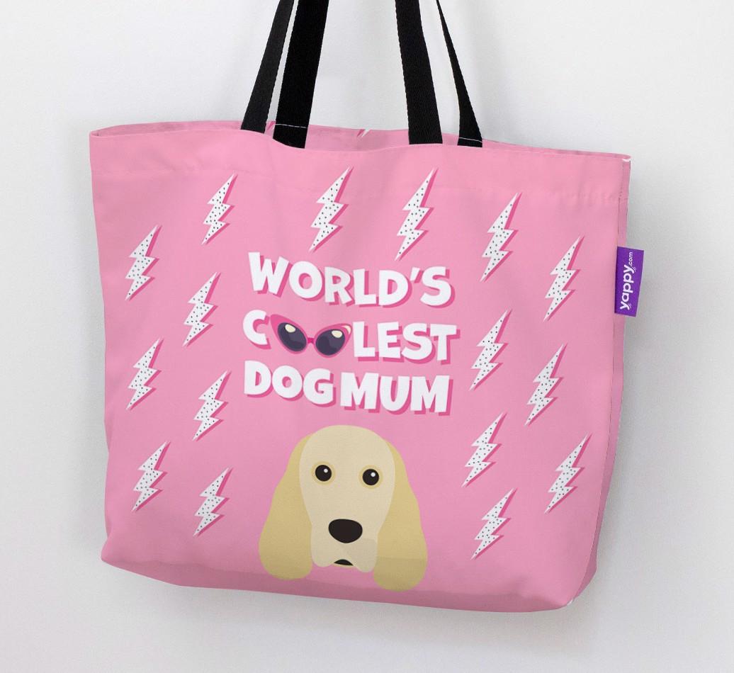 World's Coolest Dog Mum: Personalised {breedFullName} Canvas Bag