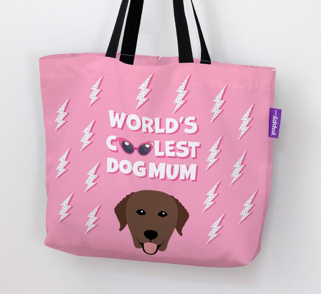 World's Coolest Dog Mum: Personalised {breedFullName} Canvas Bag
