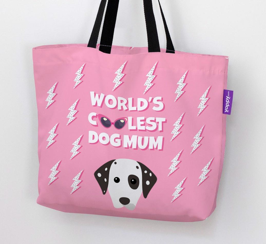 World's Coolest Dog Mum: Personalised {breedFullName} Canvas Bag