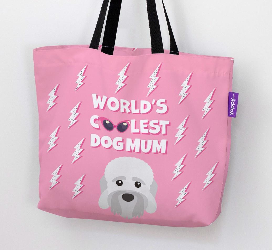 World's Coolest Dog Mum: Personalised {breedFullName} Canvas Bag