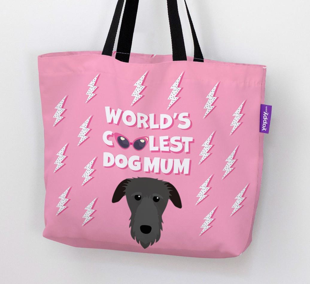 World's Coolest Dog Mum: Personalised {breedFullName} Canvas Bag