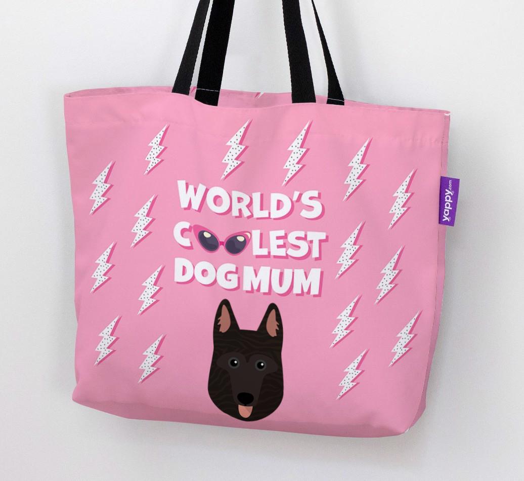 World's Coolest Dog Mum: Personalised {breedFullName} Canvas Bag
