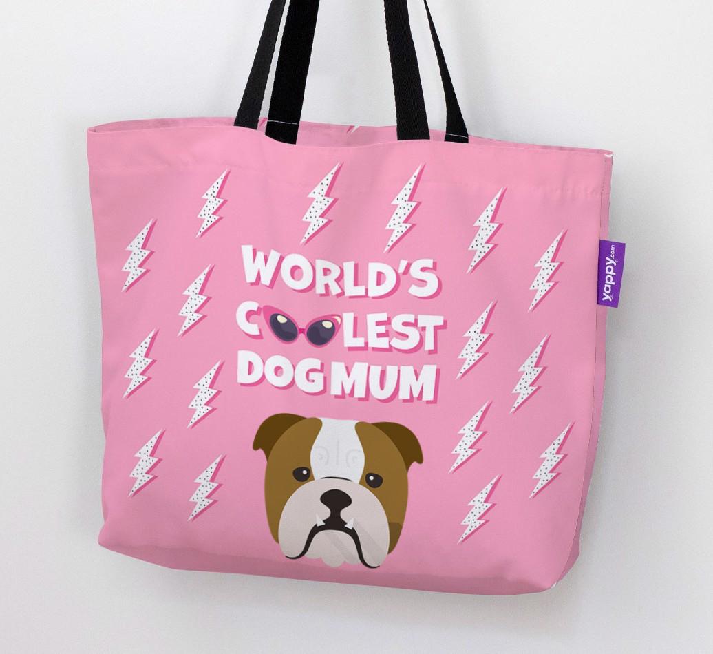 World's Coolest Dog Mum: Personalised {breedFullName} Canvas Bag