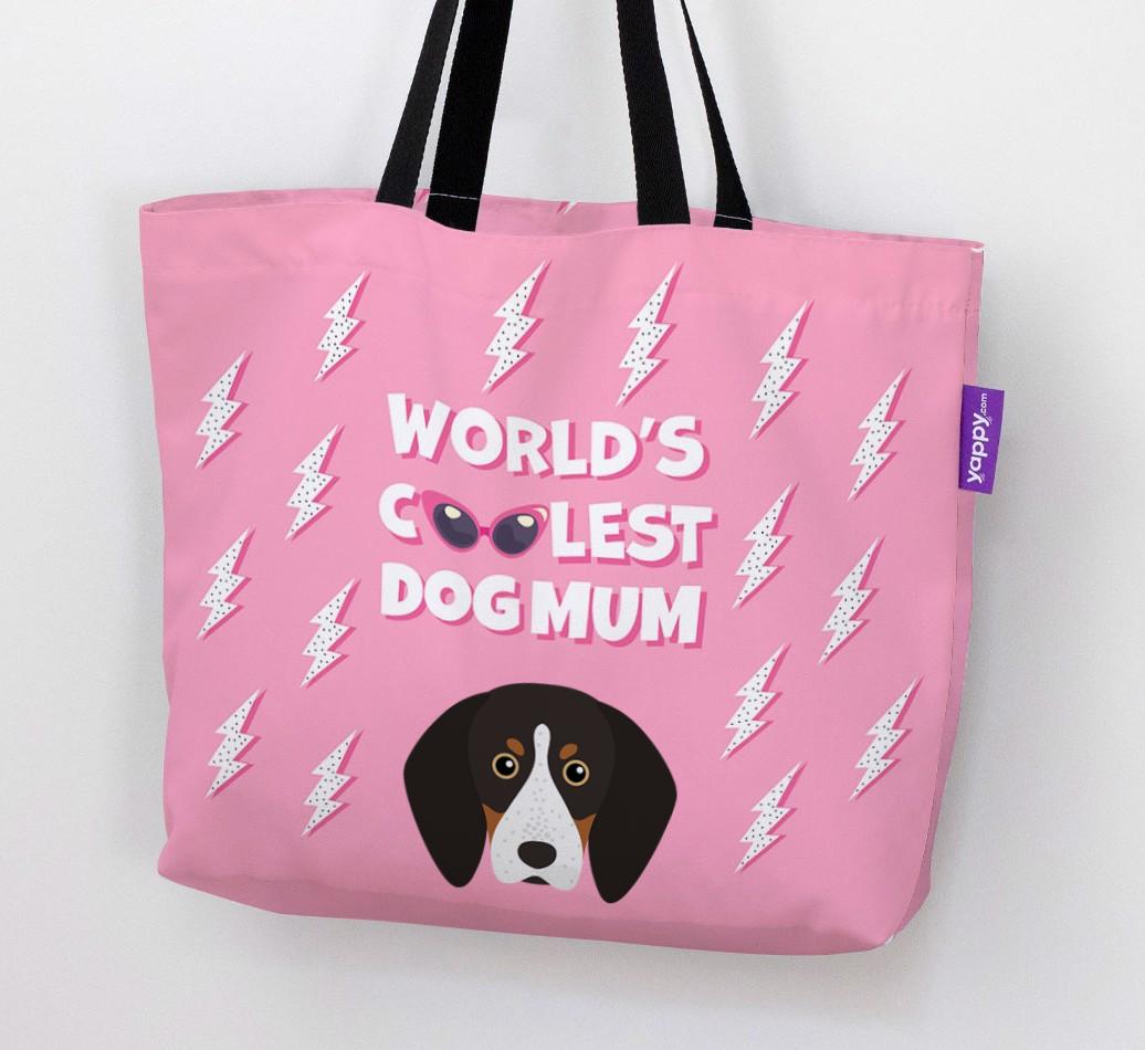 World's Coolest Dog Mum: Personalised {breedFullName} Canvas Bag