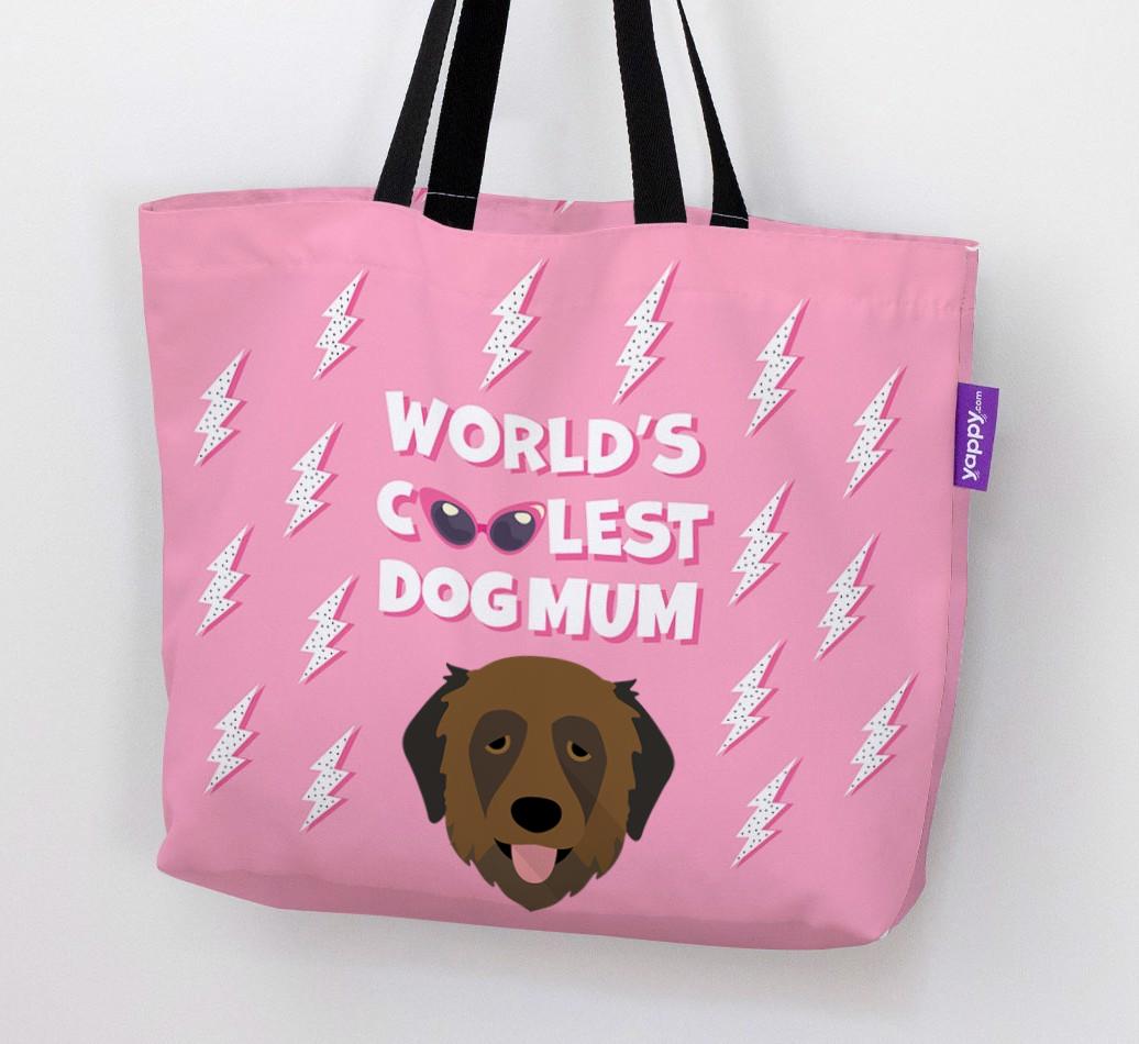 World's Coolest Dog Mum: Personalised {breedFullName} Canvas Bag