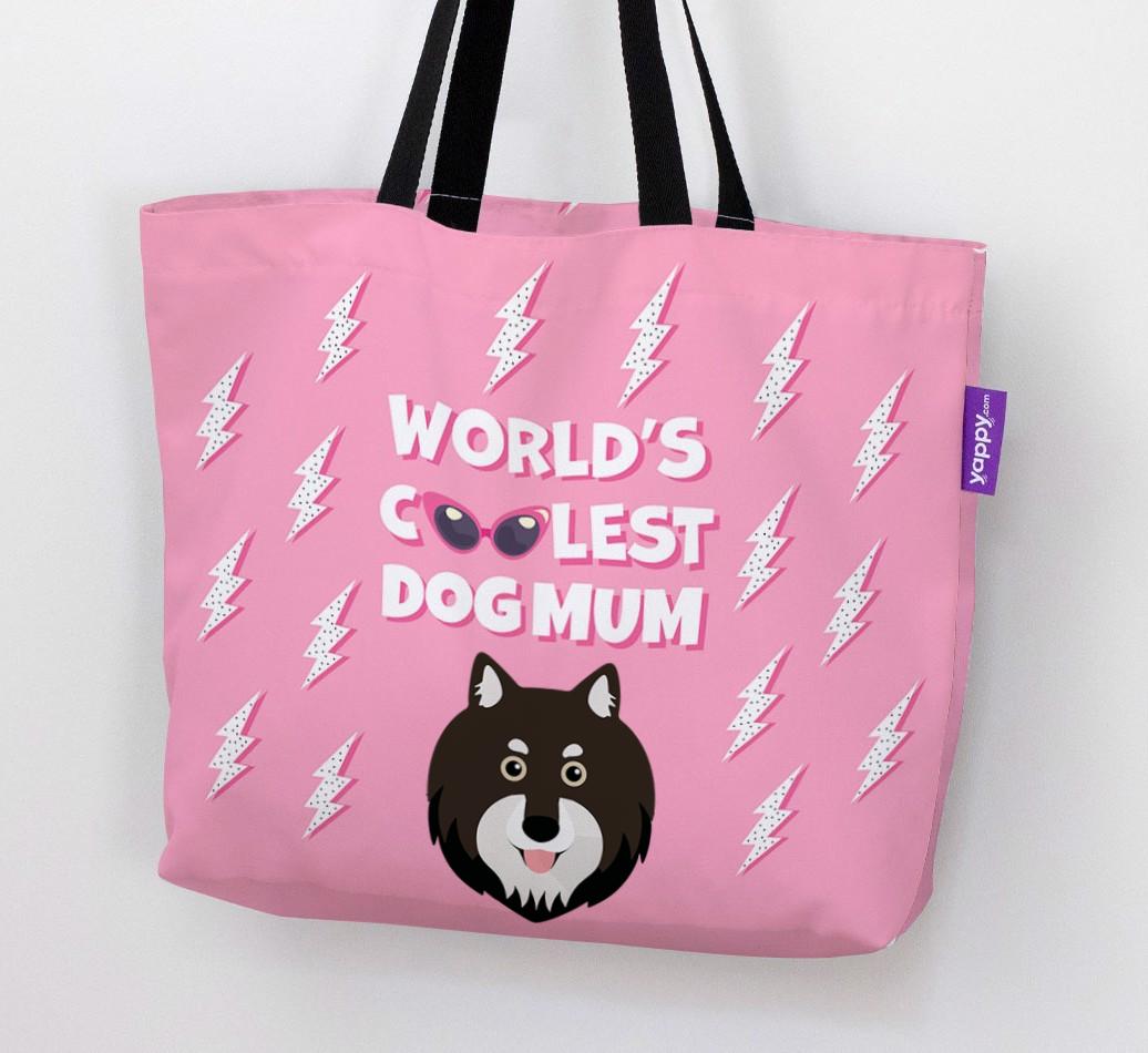 World's Coolest Dog Mum: Personalised {breedFullName} Canvas Bag