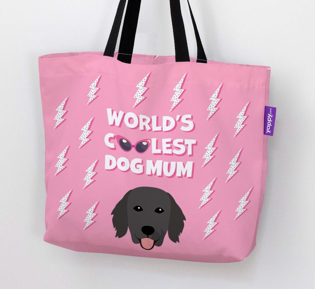 World's Coolest Dog Mum: Personalised {breedFullName} Canvas Bag