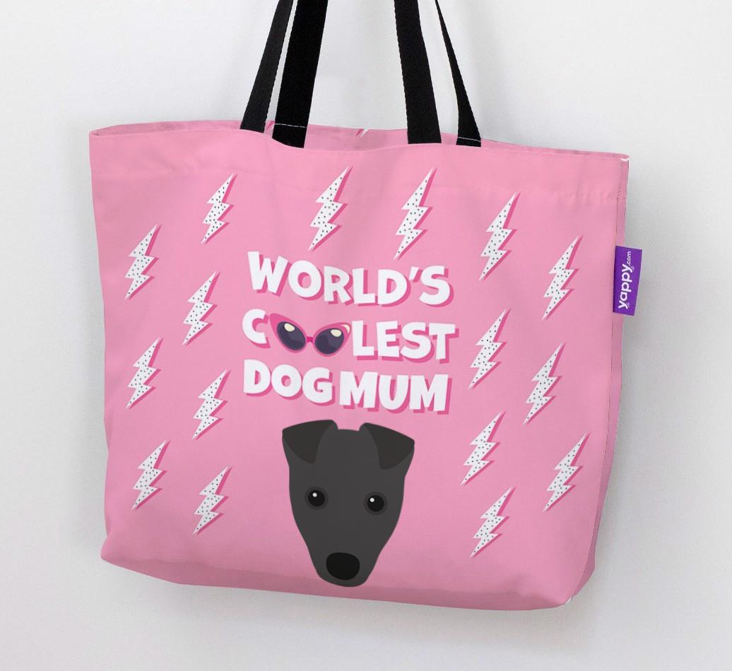 World's Coolest Dog Mum: Personalised {breedFullName} Canvas Bag