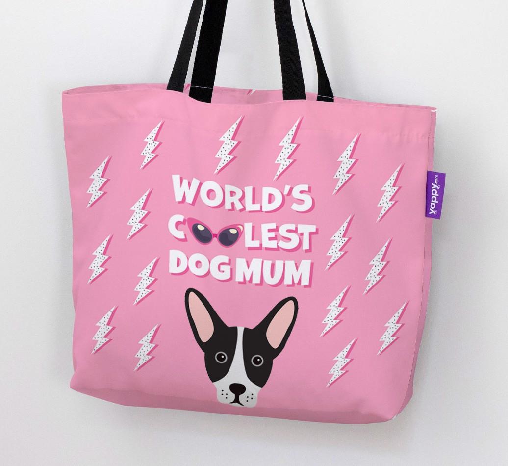 World's Coolest Dog Mum: Personalised {breedFullName} Canvas Bag