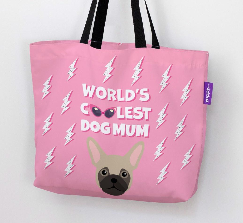 World's Coolest Dog Mum: Personalised {breedFullName} Canvas Bag