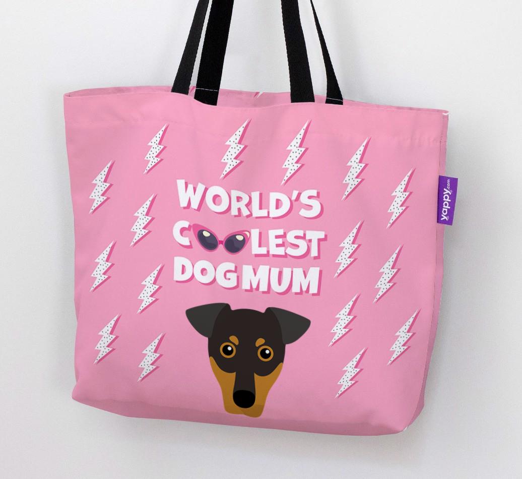 World's Coolest Dog Mum: Personalised {breedFullName} Canvas Bag