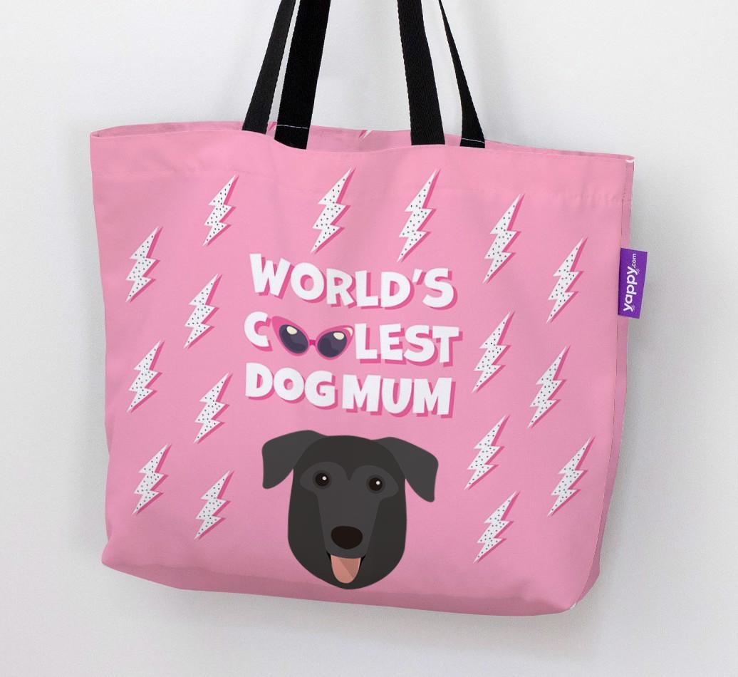 World's Coolest Dog Mum: Personalised {breedFullName} Canvas Bag