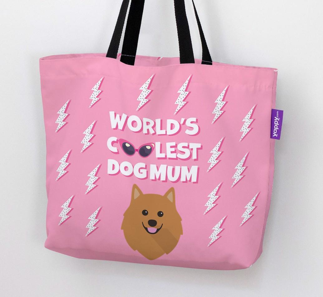 World's Coolest Dog Mum: Personalised {breedFullName} Canvas Bag