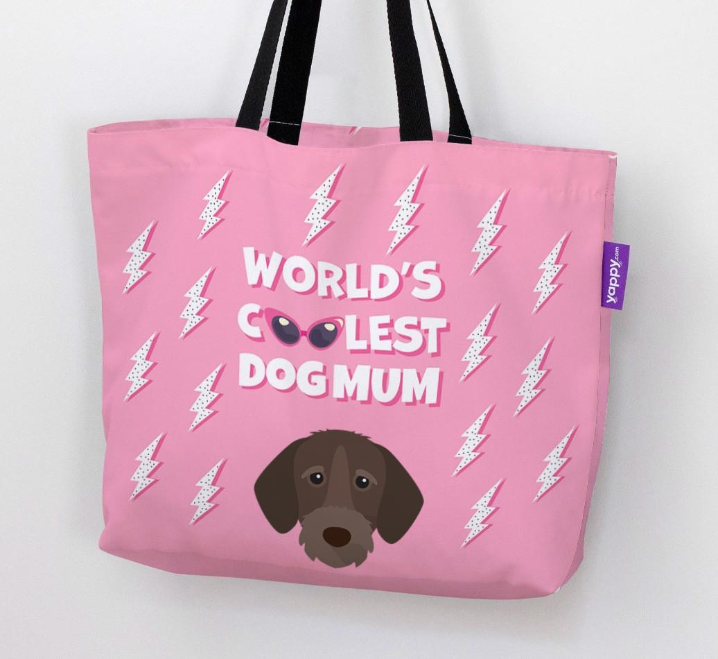 World's Coolest Dog Mum: Personalised {breedFullName} Canvas Bag