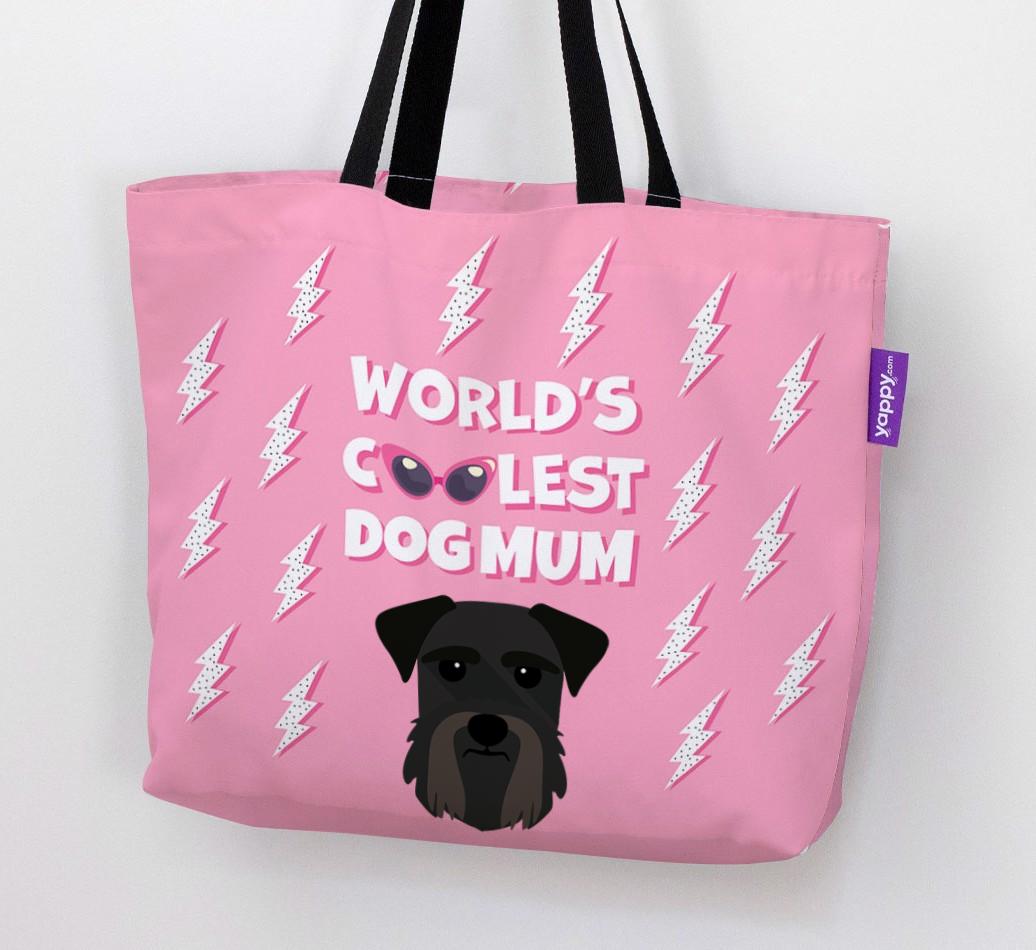 World's Coolest Dog Mum: Personalised {breedFullName} Canvas Bag