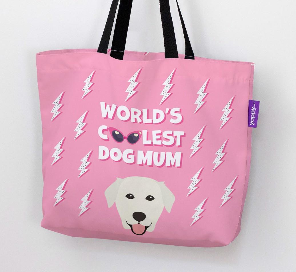 World's Coolest Dog Mum: Personalised {breedFullName} Canvas Bag