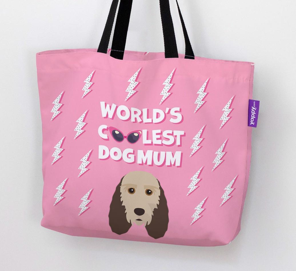 World's Coolest Dog Mum: Personalised {breedFullName} Canvas Bag