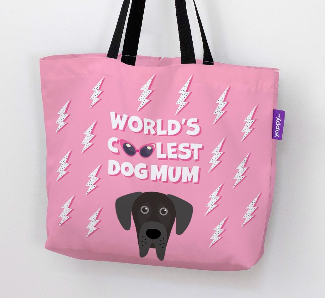 World's Coolest Dog Mum: Personalised {breedFullName} Canvas Bag