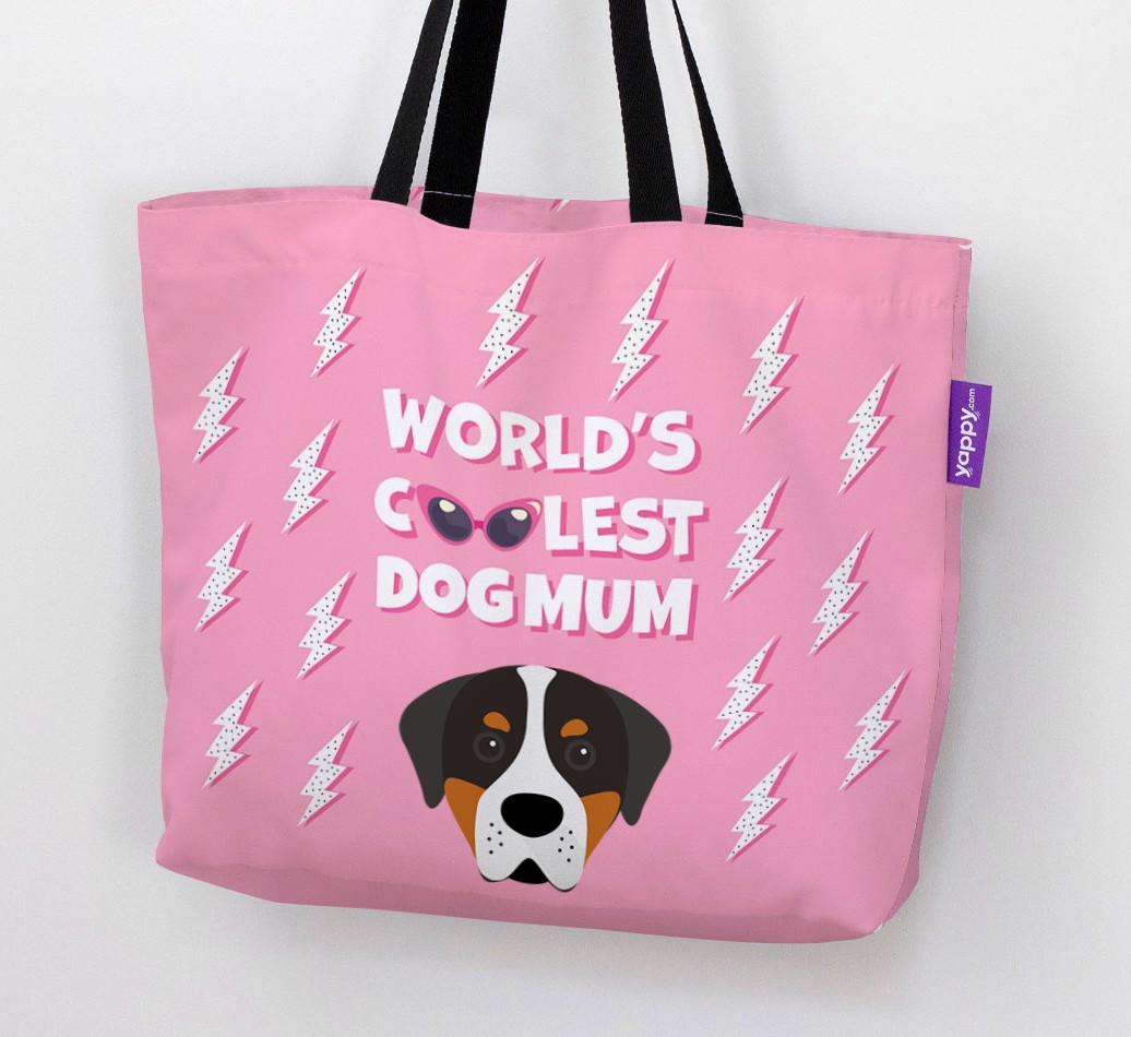 World's Coolest Dog Mum: Personalised {breedFullName} Canvas Bag