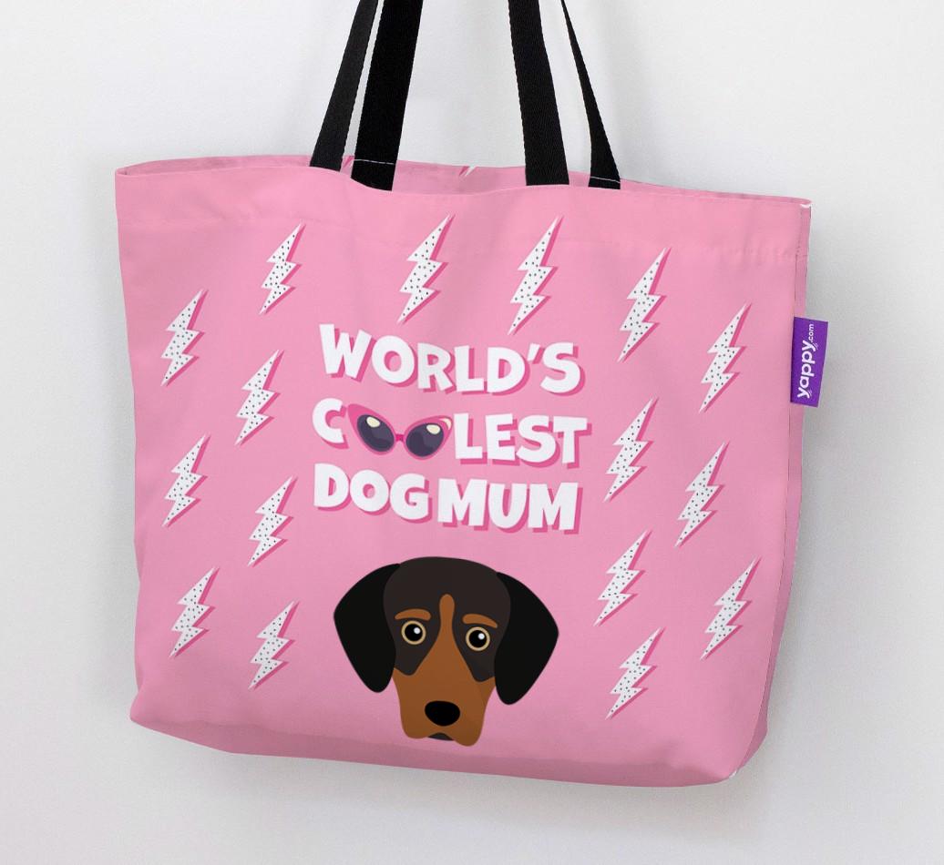 World's Coolest Dog Mum: Personalised {breedFullName} Canvas Bag