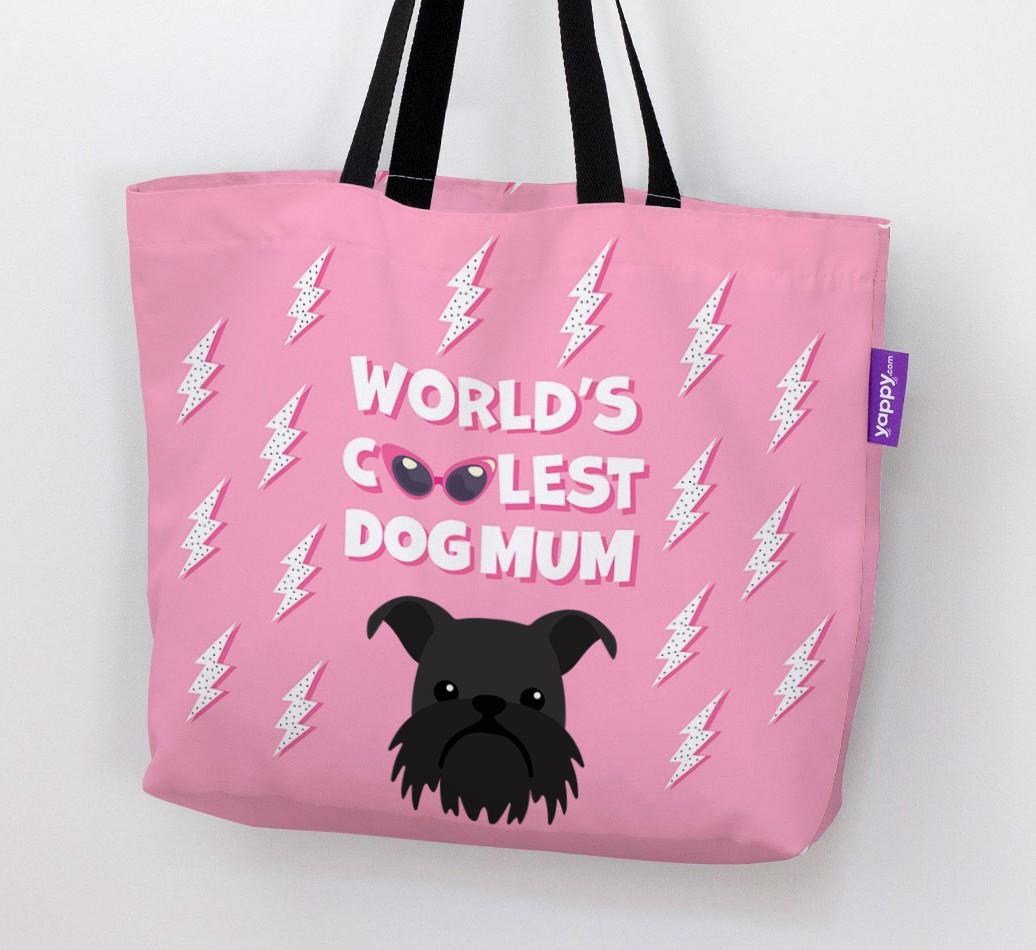World's Coolest Dog Mum: Personalised {breedFullName} Canvas Bag
