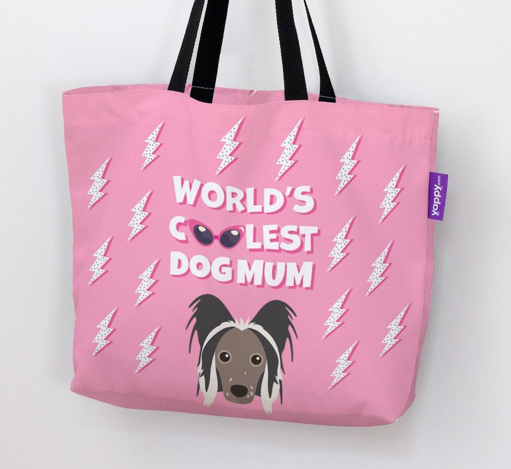 World's Coolest Dog Mum: Personalised {breedFullName} Canvas Bag