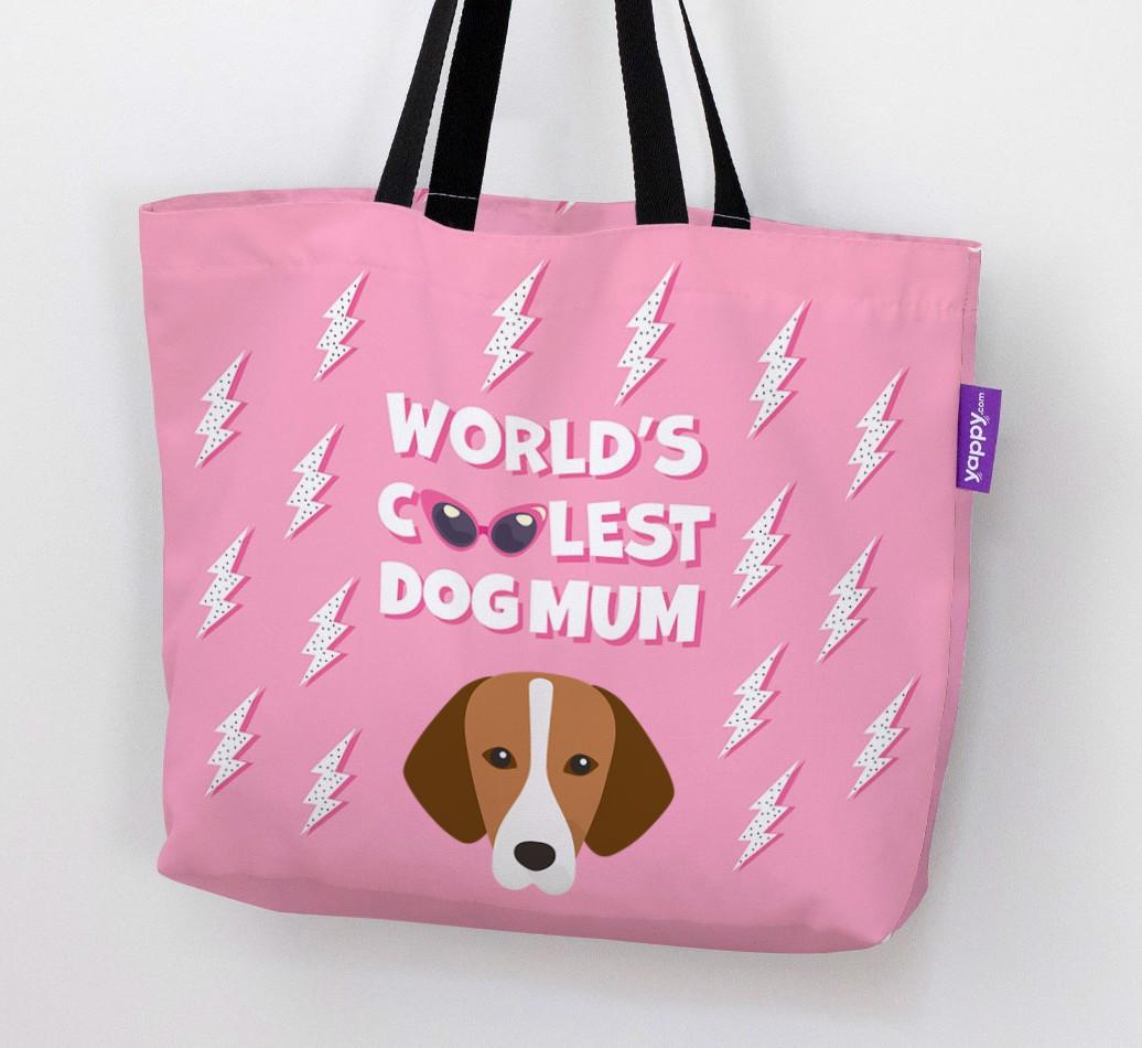 World's Coolest Dog Mum: Personalised {breedFullName} Canvas Bag