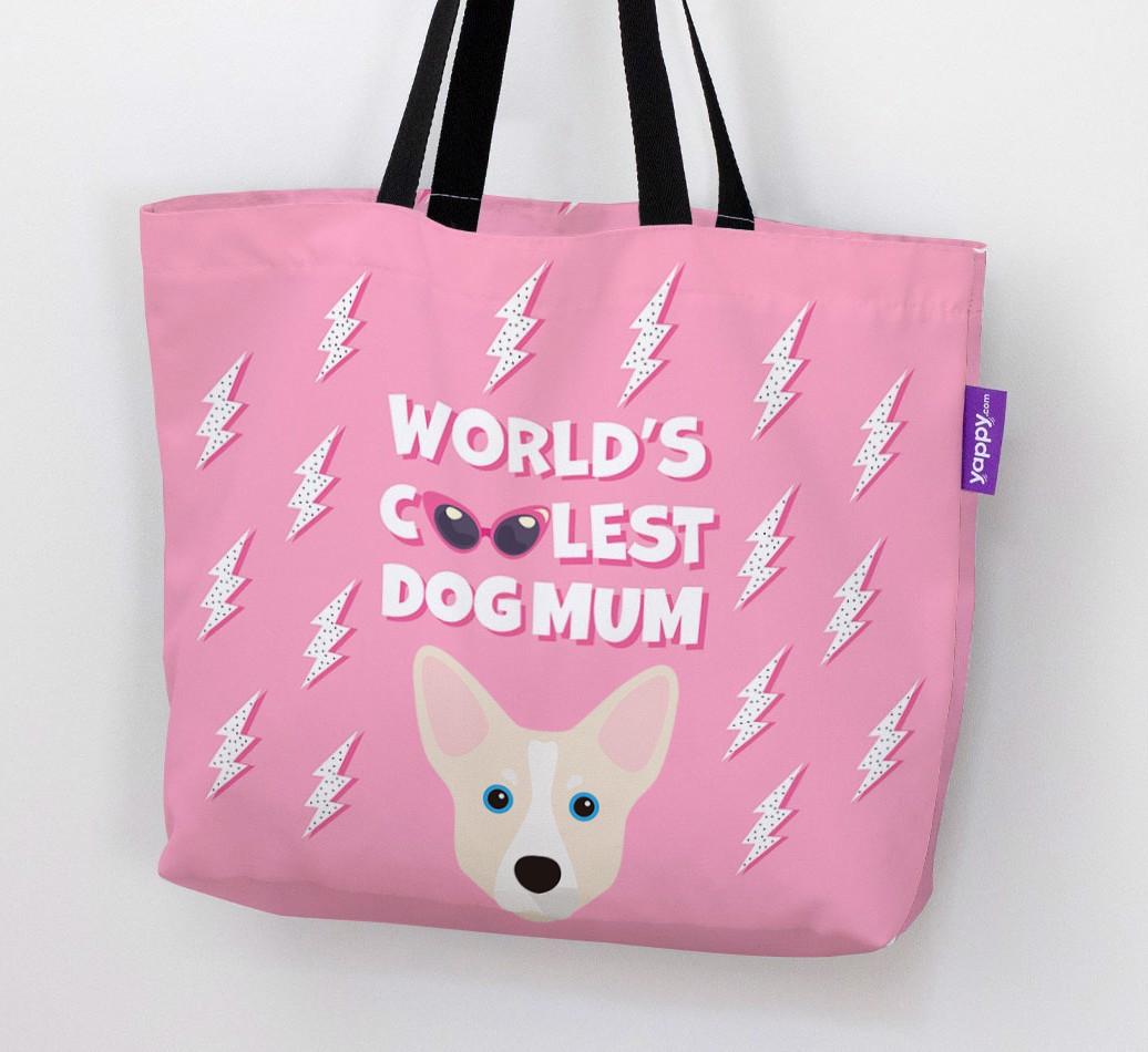 World's Coolest Dog Mum: Personalised {breedFullName} Canvas Bag