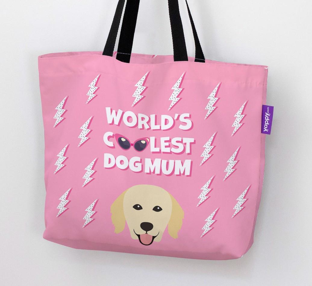World's Coolest Dog Mum: Personalised {breedFullName} Canvas Bag