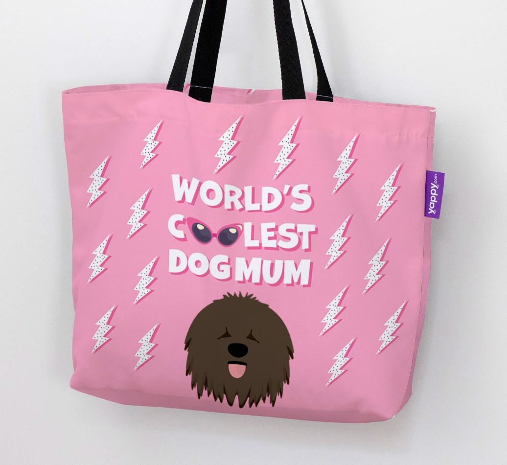World's Coolest Dog Mum: Personalised {breedFullName} Canvas Bag