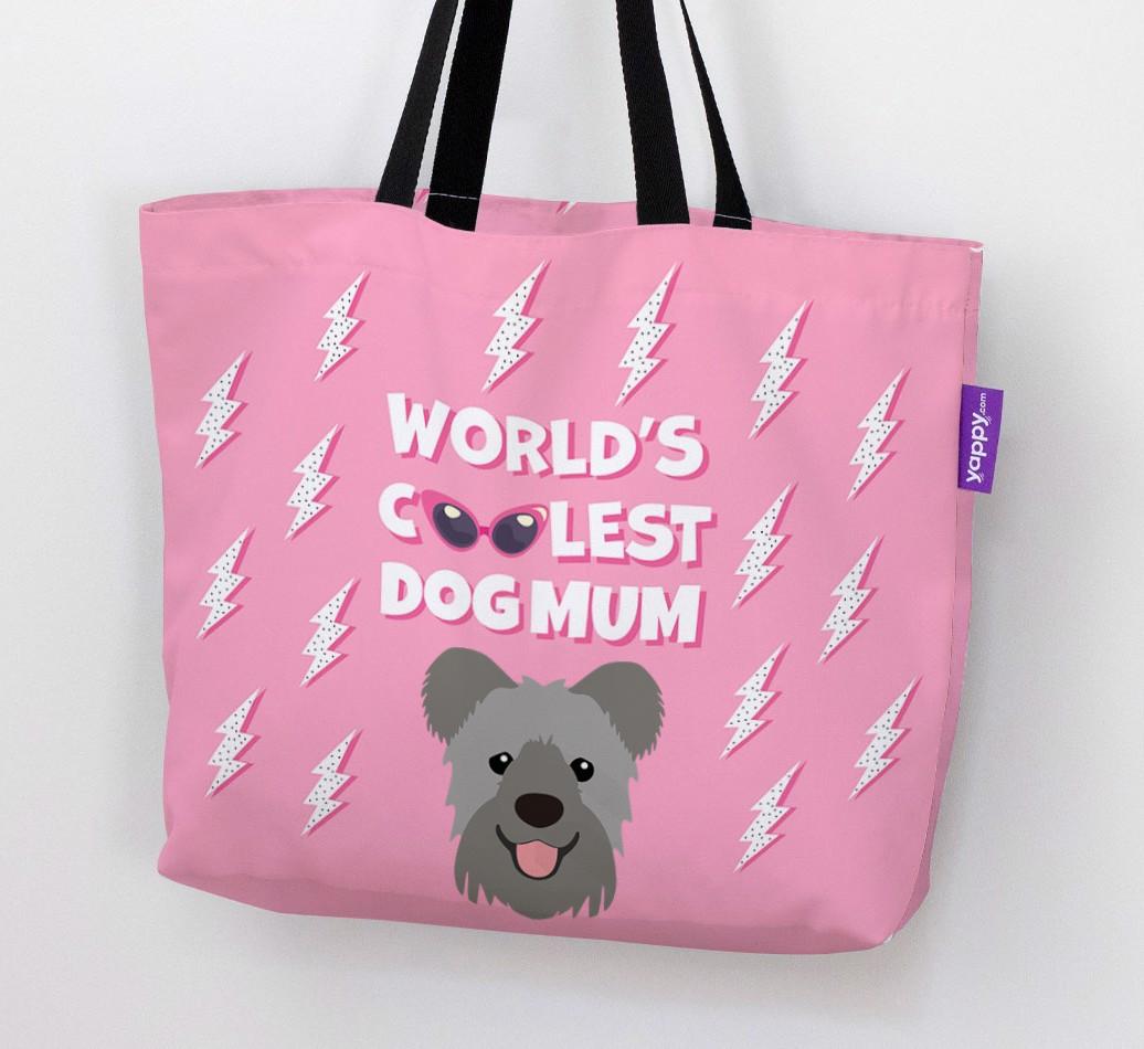 World's Coolest Dog Mum: Personalised {breedFullName} Canvas Bag