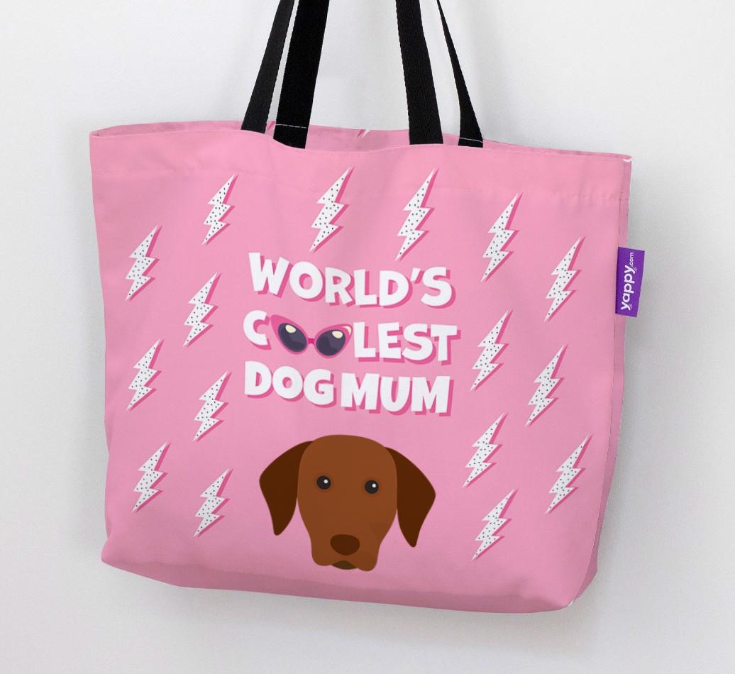 World's Coolest Dog Mum: Personalised {breedFullName} Canvas Bag
